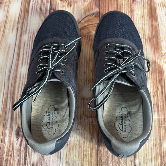 Clarks SILLIAN EMMA Womens Size 9.5 Blue Mesh Suede Sneakers Shoes Oxfords Flats - Picture 5 of 10